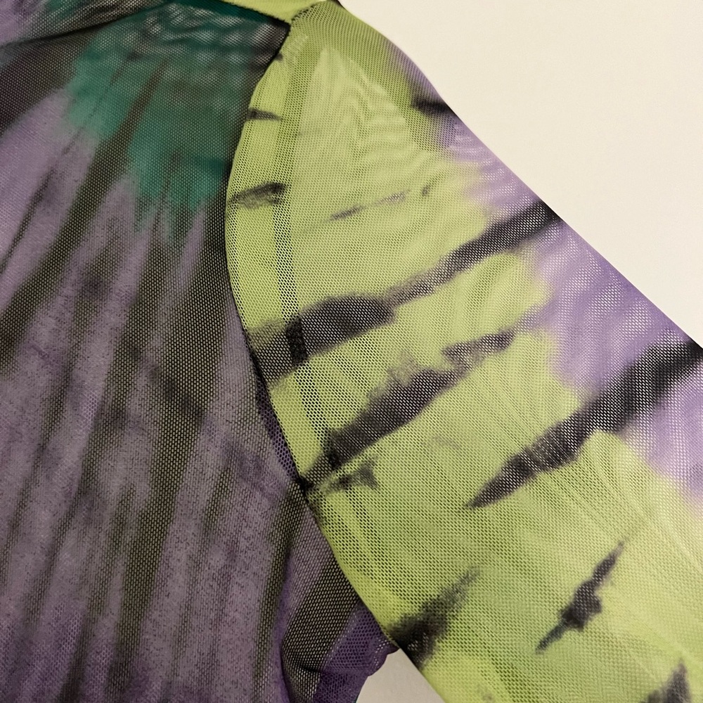 AFRM Zadie Top in Green Halo Tye Dye Small - Picture 5 of 6